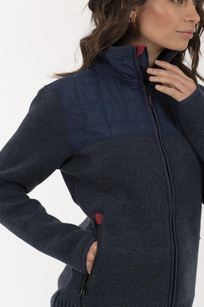 Miniatura Bomber Hibrido Herrtschiske Mujer - Color: Azul