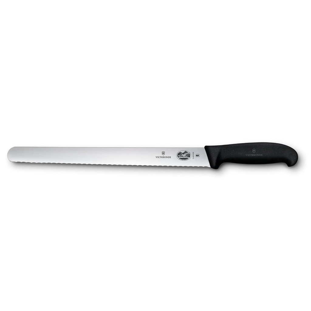 Cuchillo Jamonero Dentado punta Redonda Fibrox 30cm