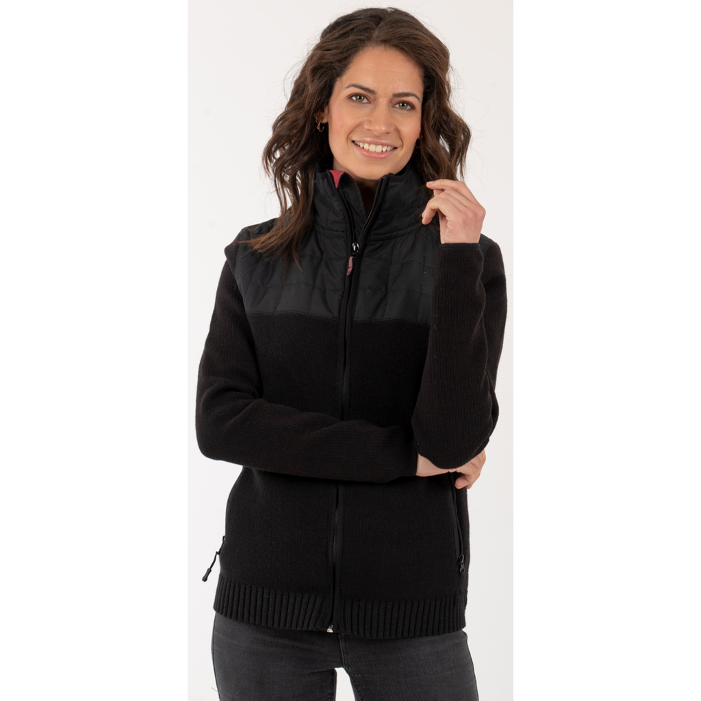 Bomber Hibrido Herrtschiske Mujer - Color: Negro