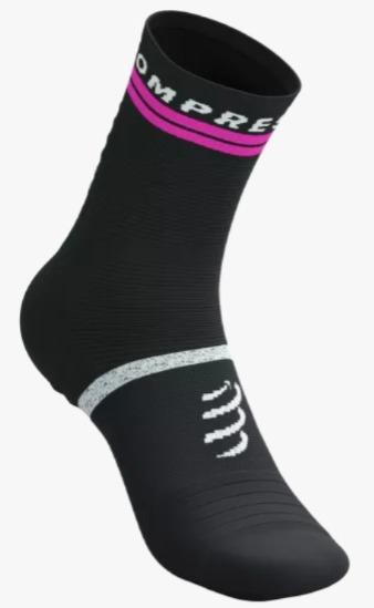 Pro Marathon Socks V2.0  - Color: Negro-Amarillo-Rosado