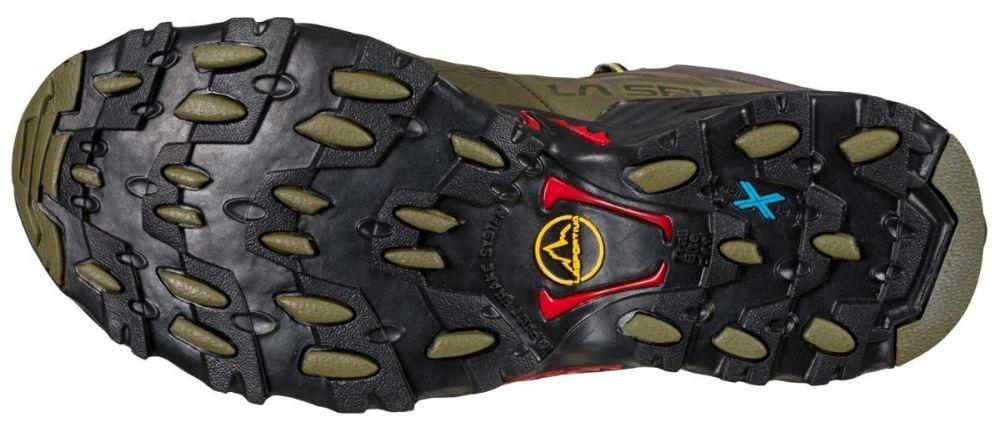 Zapato Ultra Raptor II Mid Leather GTX  - Color: Ivy-Tango Red