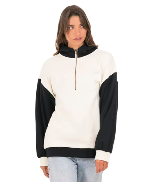 Poleron City Style Mujer Loose Reciclado - Color: Negro