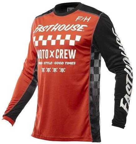 Jersey Moto Mx Grindhouse Alp  - Color: Rojo/Negro