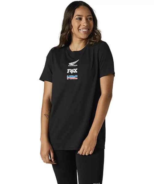 Miniatura Polera Lifestyle Mujer Honda Wing - Color: Negro