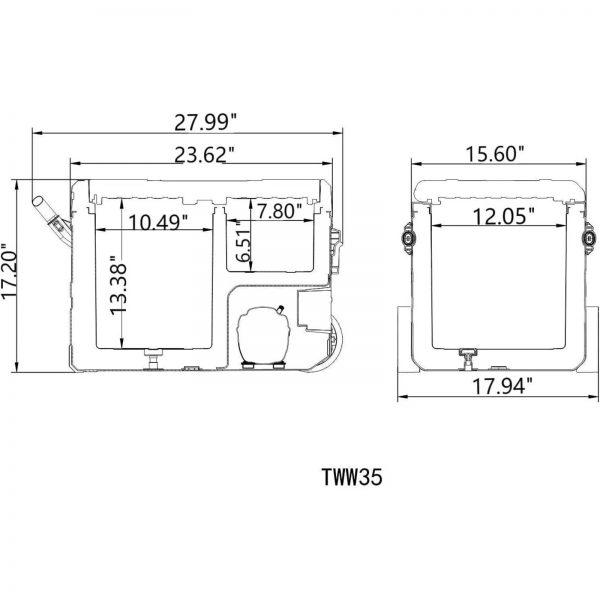 Refrigerador/Frezzer TWW35 (Batería  Incluida) -