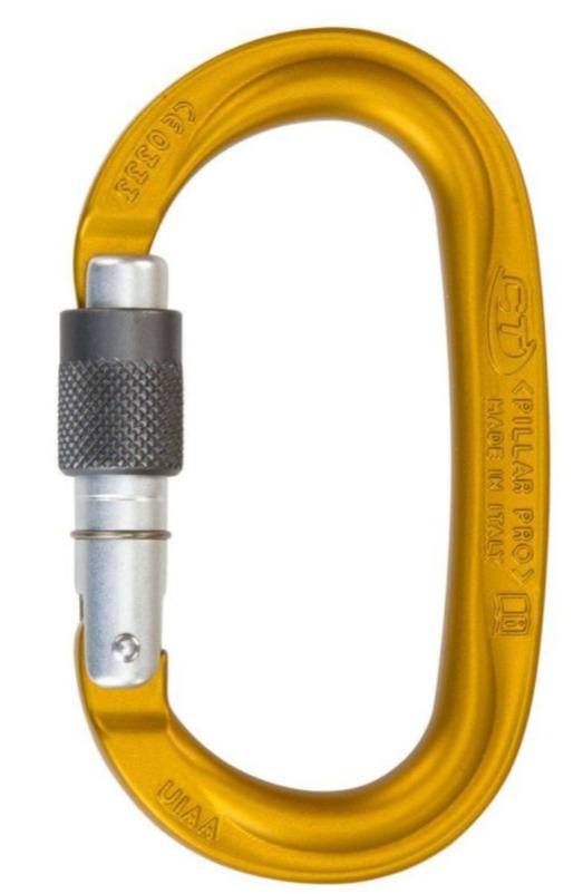 Mosquetón Aluminio Oval Rosca 25kN Pillar Pro SG 