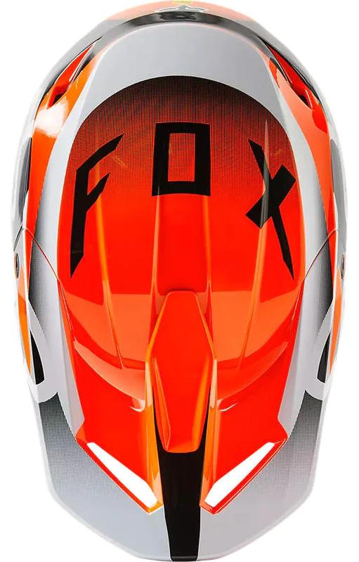Miniatura Casco Moto Niño V1 Leed - Color: Naranja