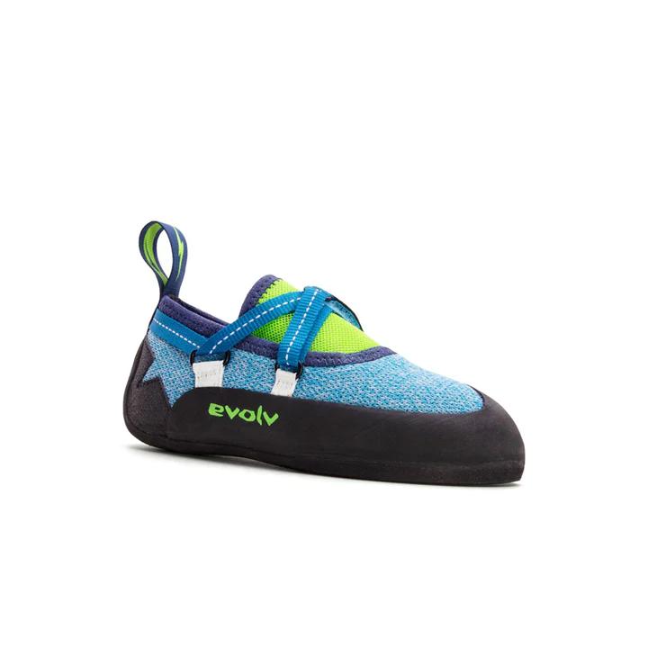 Zapatilla de Escalada Niños Venga Kid's Climbing Shoe - Color: Blue-Neon Lime