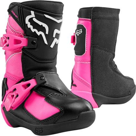 Miniatura Botas Moto Infantil Comp K  - Color: Rosa , Talla: 11