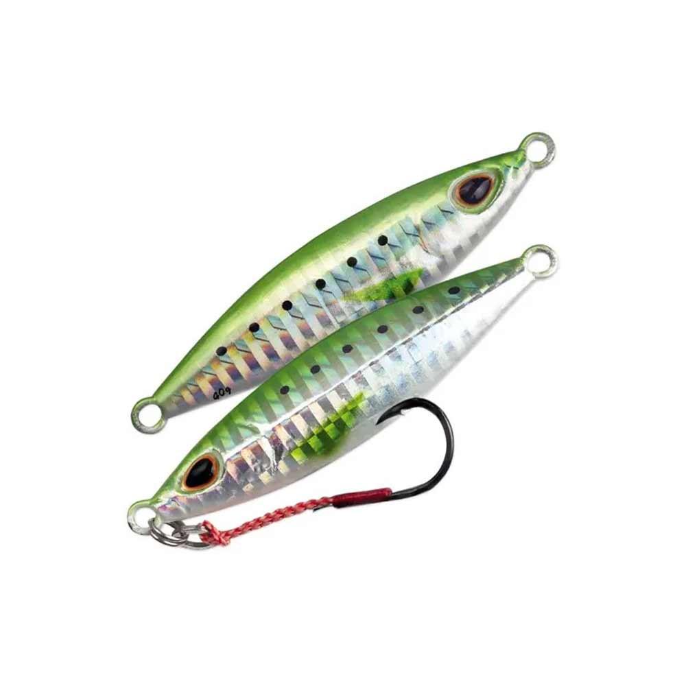 Miniatura Señuelo Storm Gomoku Koika Jig - Color: Verde Plateado