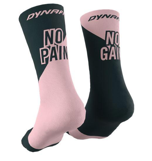 Miniatura Calcetines "No Pain No Gain" - Color: Negro/Rosa
