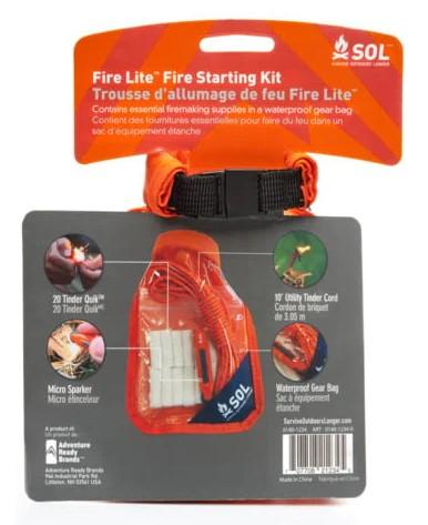 Kit Supervivencia Fire Lite Kit In Dry Bag - Color: Naranjo