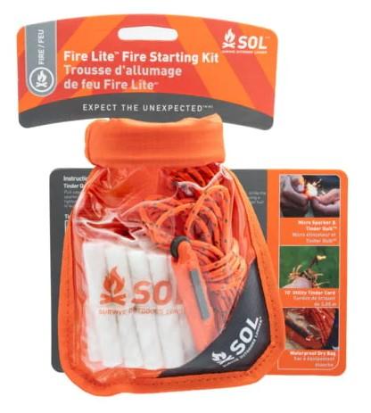Kit Supervivencia Fire Lite Kit In Dry Bag - Color: Naranjo