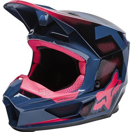 Miniatura Casco Moto Niño V1 Dier Ece - Color: Azul