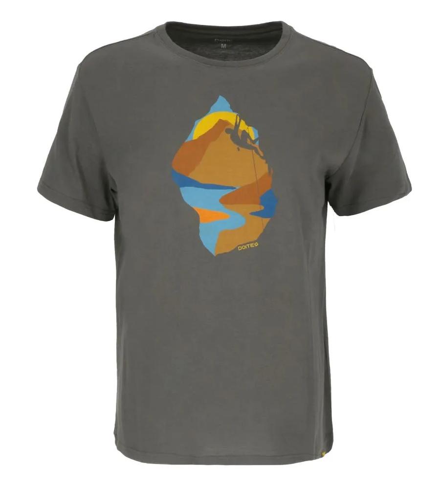 Miniatura Polera Manga Corta Escalada Men - Color: Gris Oscuro