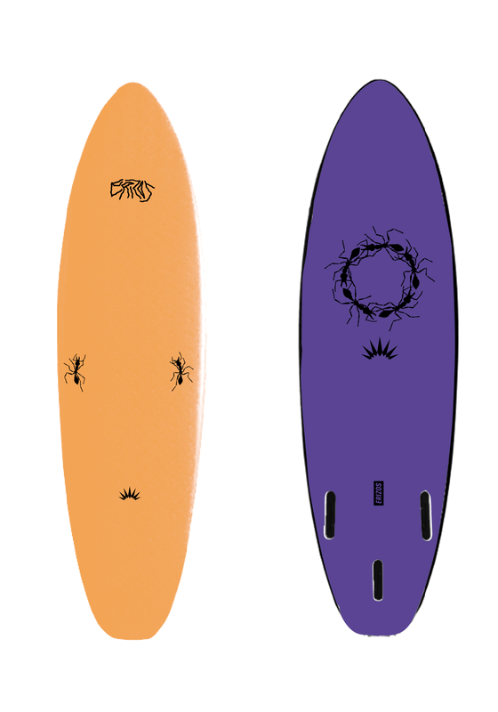 Tabla Softboard Shallow Thruster 6'6 - Color: Amarillo-Morado