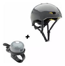 Miniatura Casco Street Suit and Tie Stripe Matte Reflective MIPS Helmet -