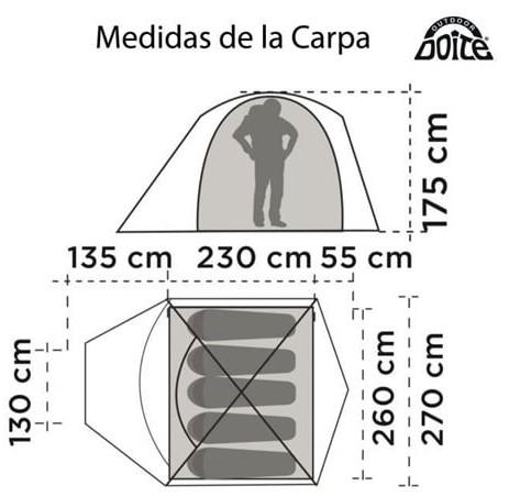 Carpa Yosemite Para 5 Personas -