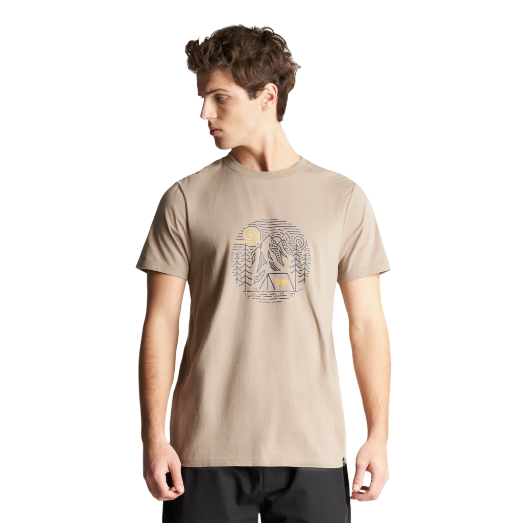 Miniatura Polera Hombre Mountain Camp T-Shirt - Color: Taupe