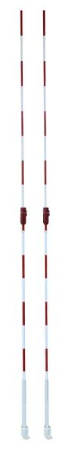 Par de Antenas Volleyball Hock Type - Color: blanco/rojo