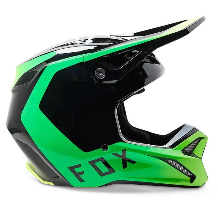 Casco Moto V1 Dpth - Color: Negro - Verde
