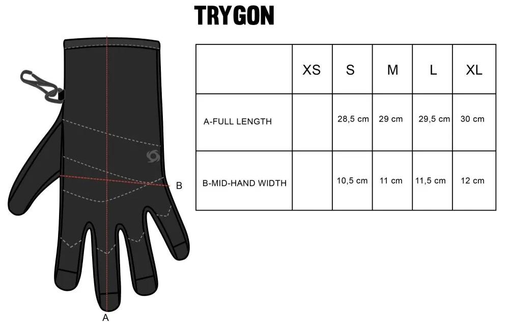 Guantes Unisex Trygon - Color: Negro