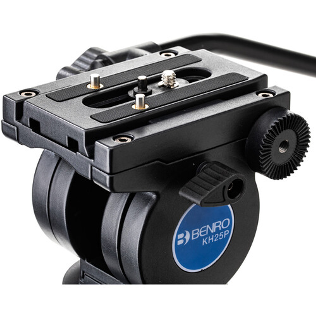 Miniatura Kit Trípode Más Cabezal De Aluminio Para Video | KH25 - Color: Negro