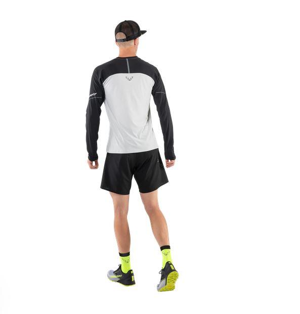 Polera Hombre Manga Larga Alpine Pro - Color: Blanco/Negro