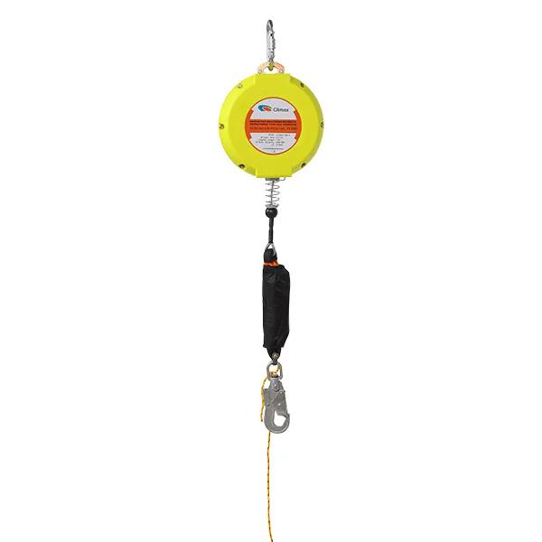 Retráctil Anticaída de cable de acero 20M para uso vertical y horizontal  - Color: Amarillo