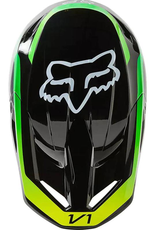 Miniatura Casco Moto V1 Dpth - Color: Negro - Verde