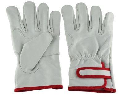 Guante Cabritilla Motosierrista C/Velcro - Color: Blanco