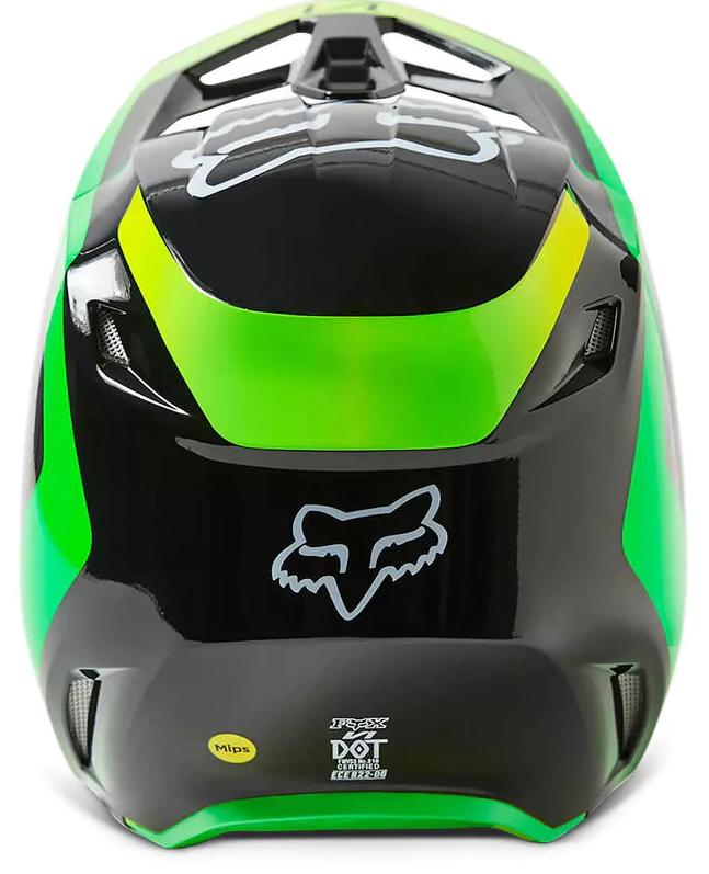 Miniatura Casco Moto V1 Dpth - Color: Negro - Verde