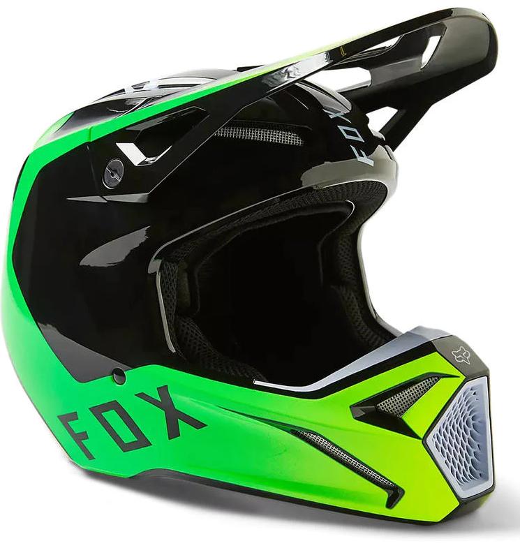 Casco Moto V1 Dpth - Color: Negro - Verde