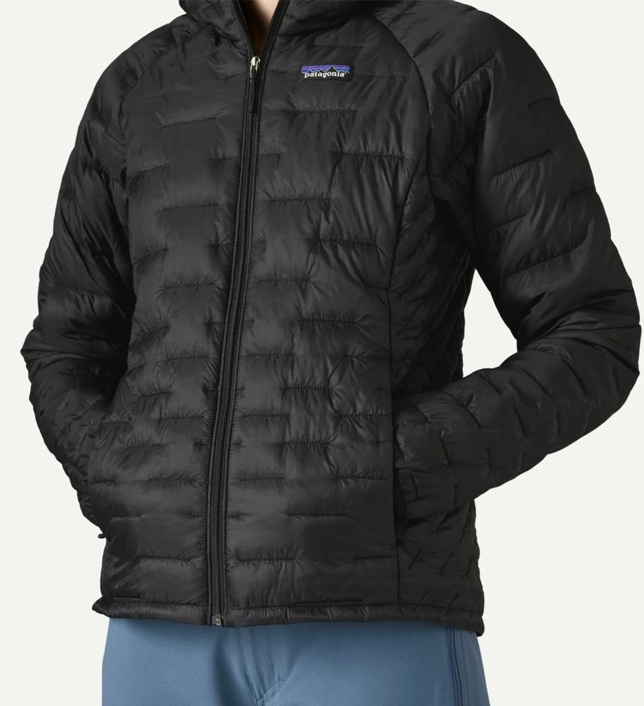 Miniatura Chaqueta Mujer Micro Puff® Hoody  - Color: NEGRO