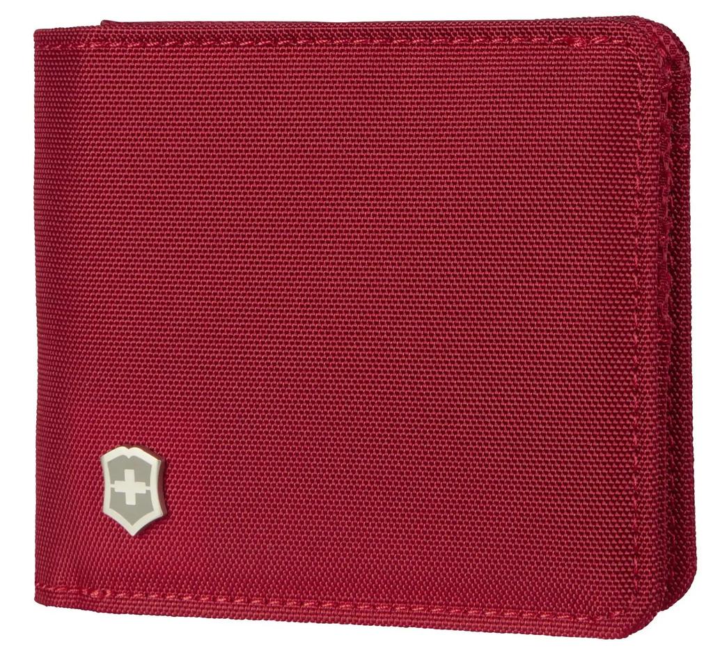 Miniatura Billetera Con Bolsillo Para Monedas  Bi-Fold Travel Accessories EXT - Color: Rojo