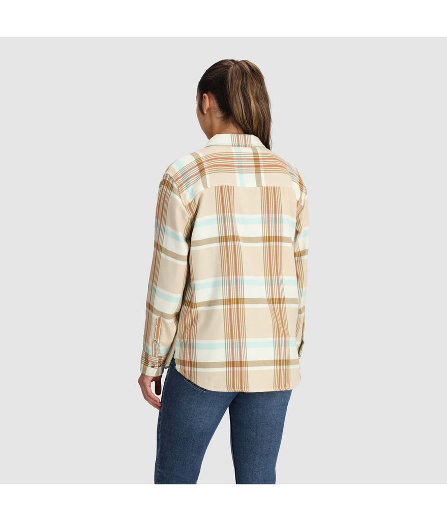 Miniatura Camisa De Franela Feedback Para Mujer - Color: BONE PLAID