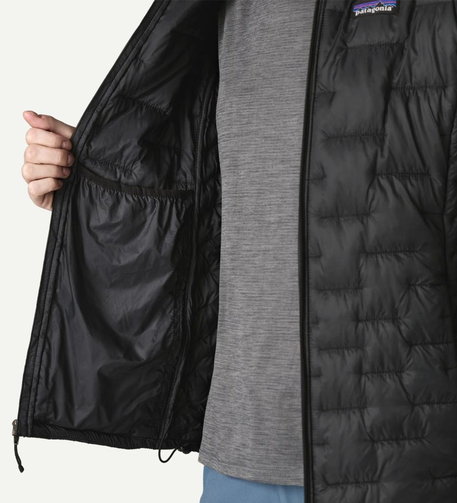 Miniatura Chaqueta Mujer Micro Puff® Hoody  - Color: NEGRO