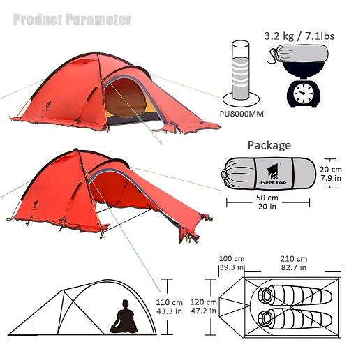 Carpa Navigator II Plus - Color: Rojo