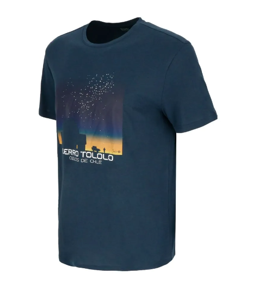 Polera Manga Corta Observatory Men - Color: Azul