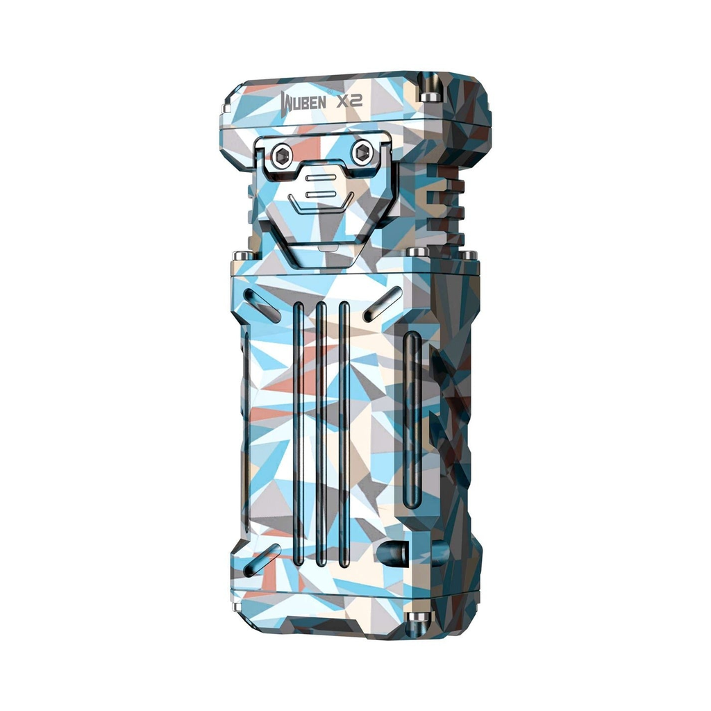 Miniatura Linterna Compacta de Titanio Samsung LH351D - Color: Azul geometrico