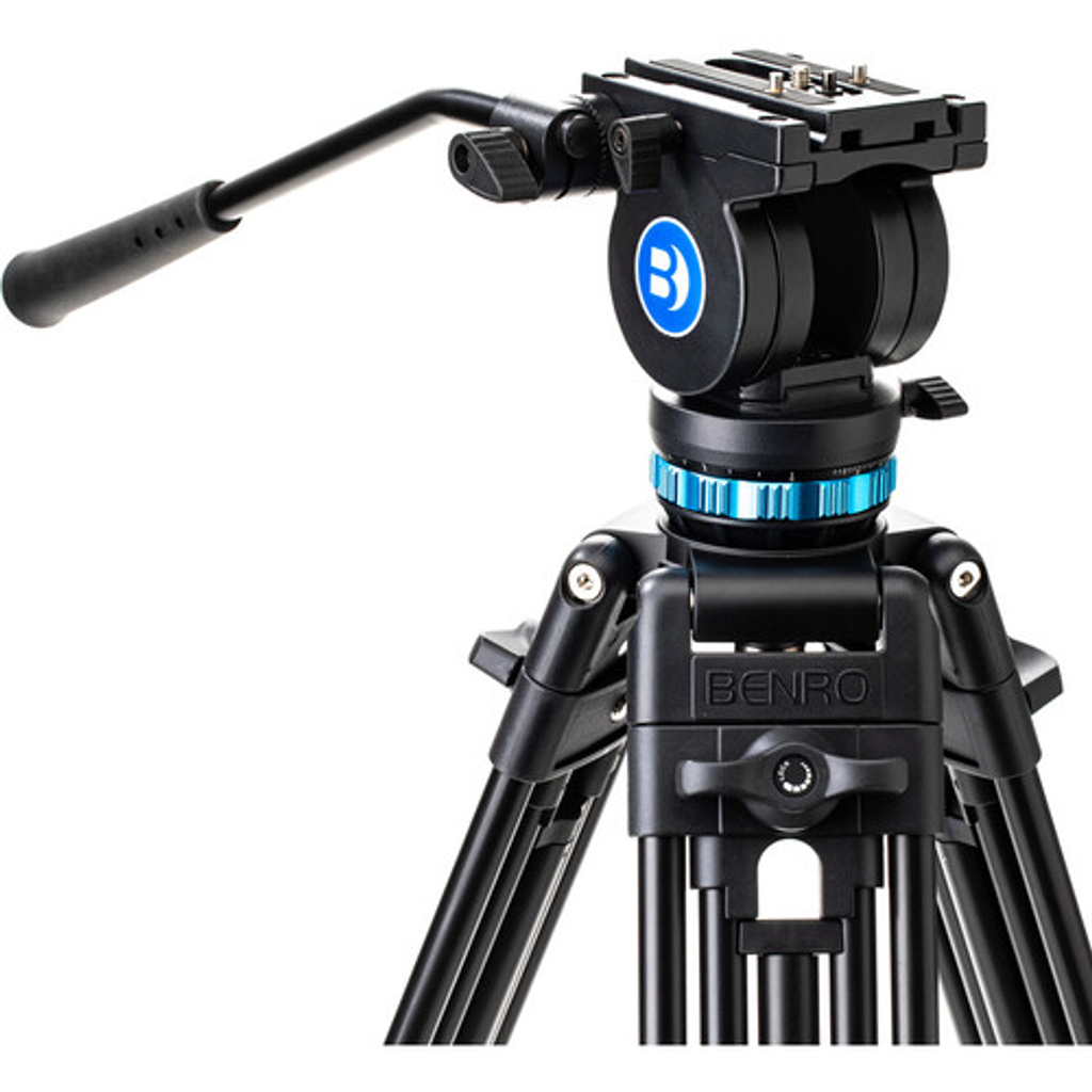 Kit Trípode Más Cabezal De Aluminio Para Video | KH25 - Color: Negro