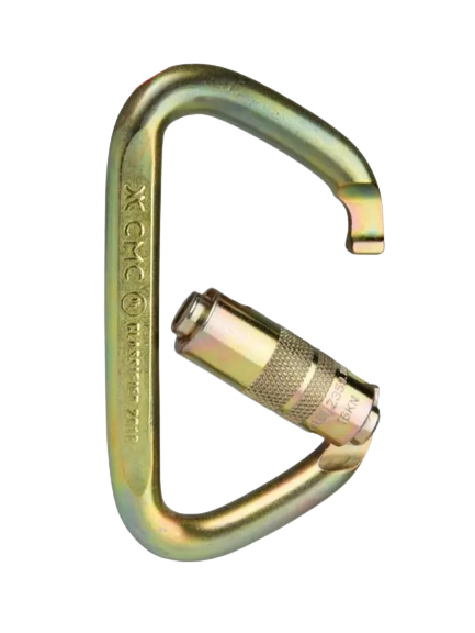 Mosquetón Steel D 72kn (Seguro Automático) Nfpa - Color: Dorado