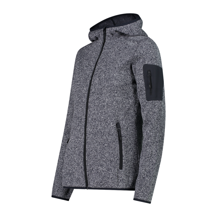 Polar Mujer Mélange Knit-Tech hooded Heavy - Color: Antracite