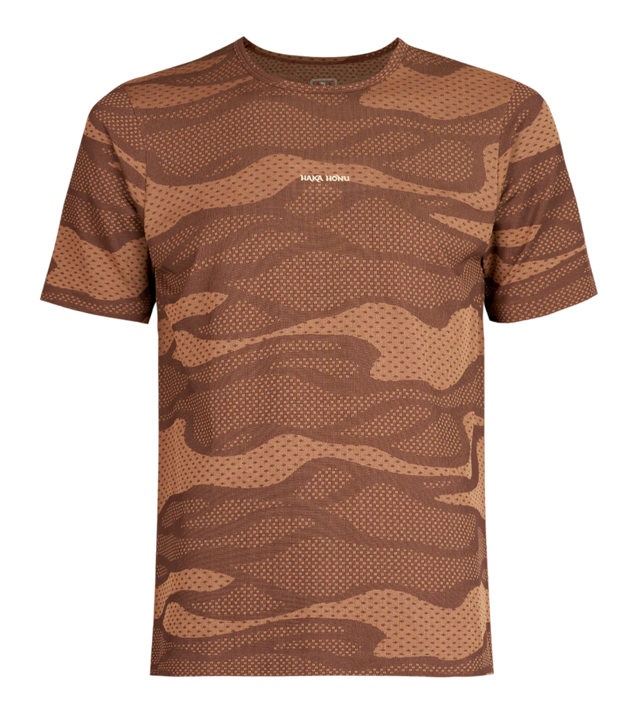 Polera Hombre Chacra Full Print - Color: Café