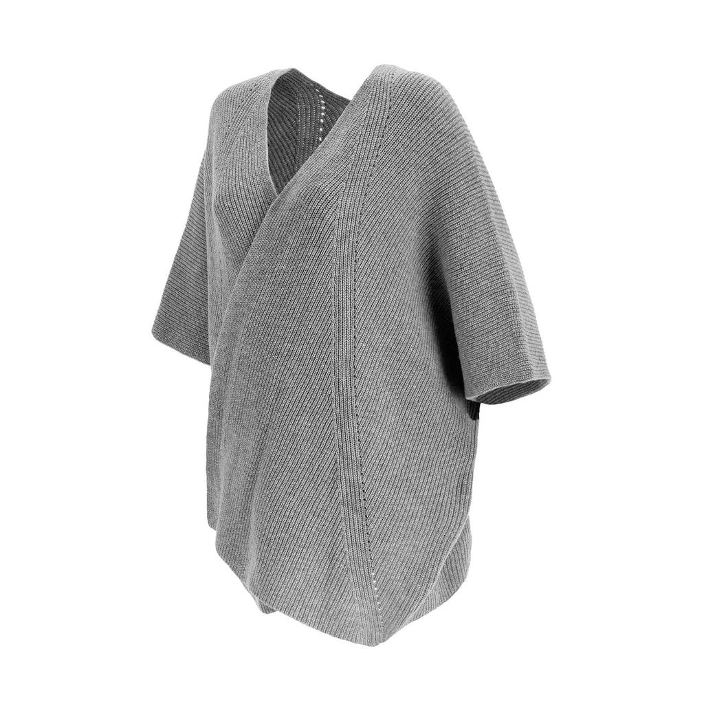 Miniatura Poncho Clover Mujer  - Color: Gris