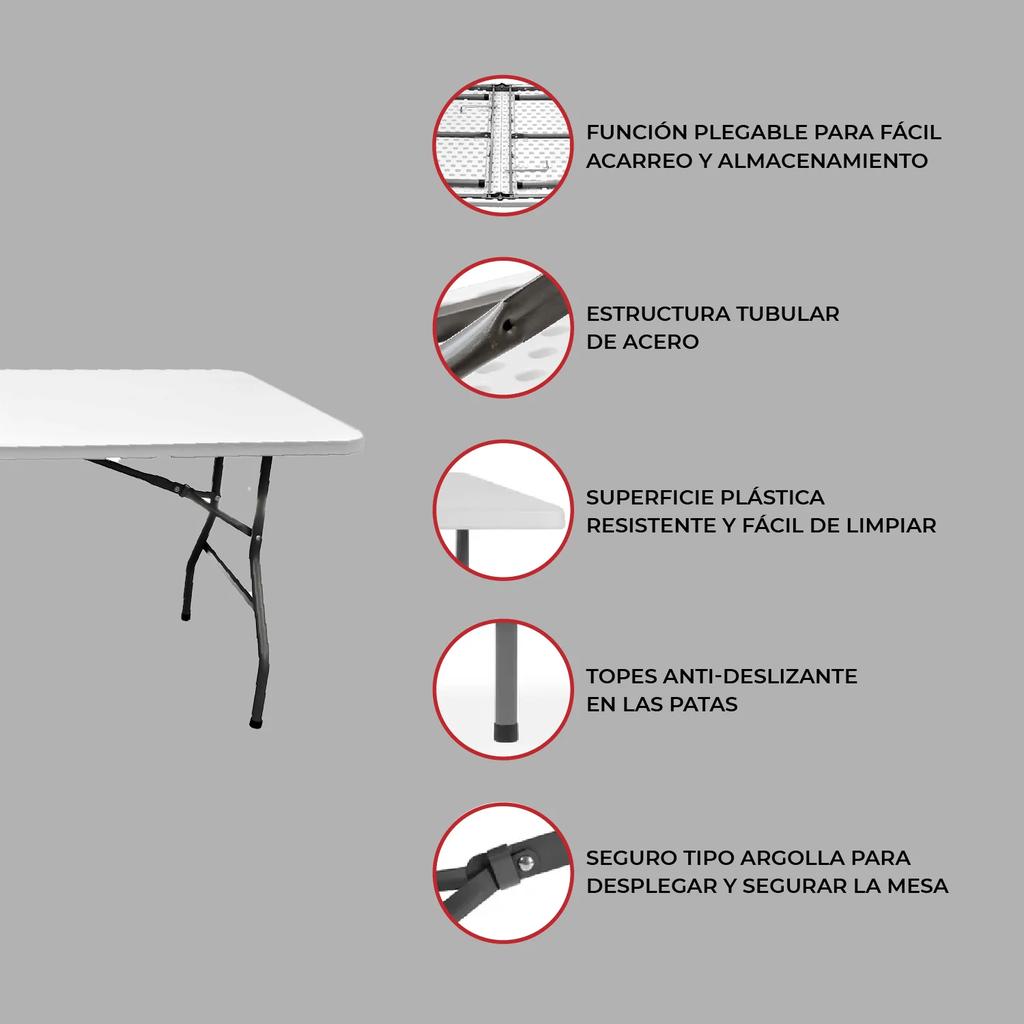 Miniatura Mesa Plegable Multifuncional Totoralillo - Color: Blanco