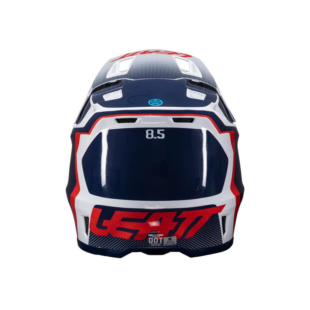 Miniatura Kit Casco Moto 8.5 Antiparra 5.5 V25 - Color: Azul/Blanco/Rojo