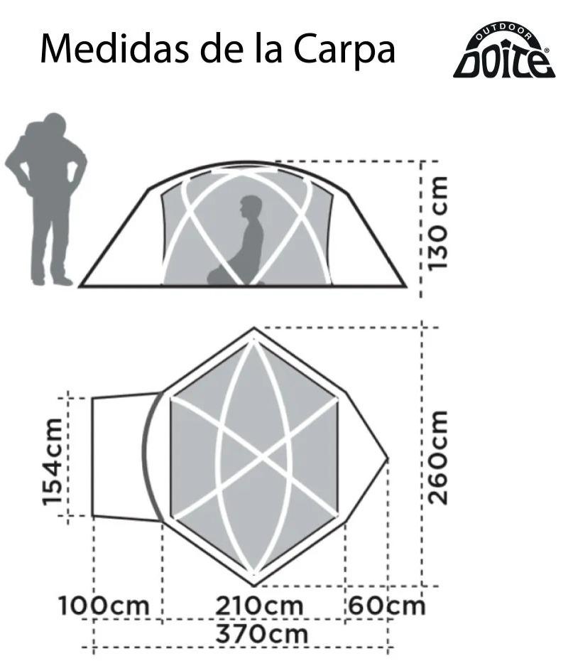 Carpa Pro Aconcagua 3 - Color: Amarillo