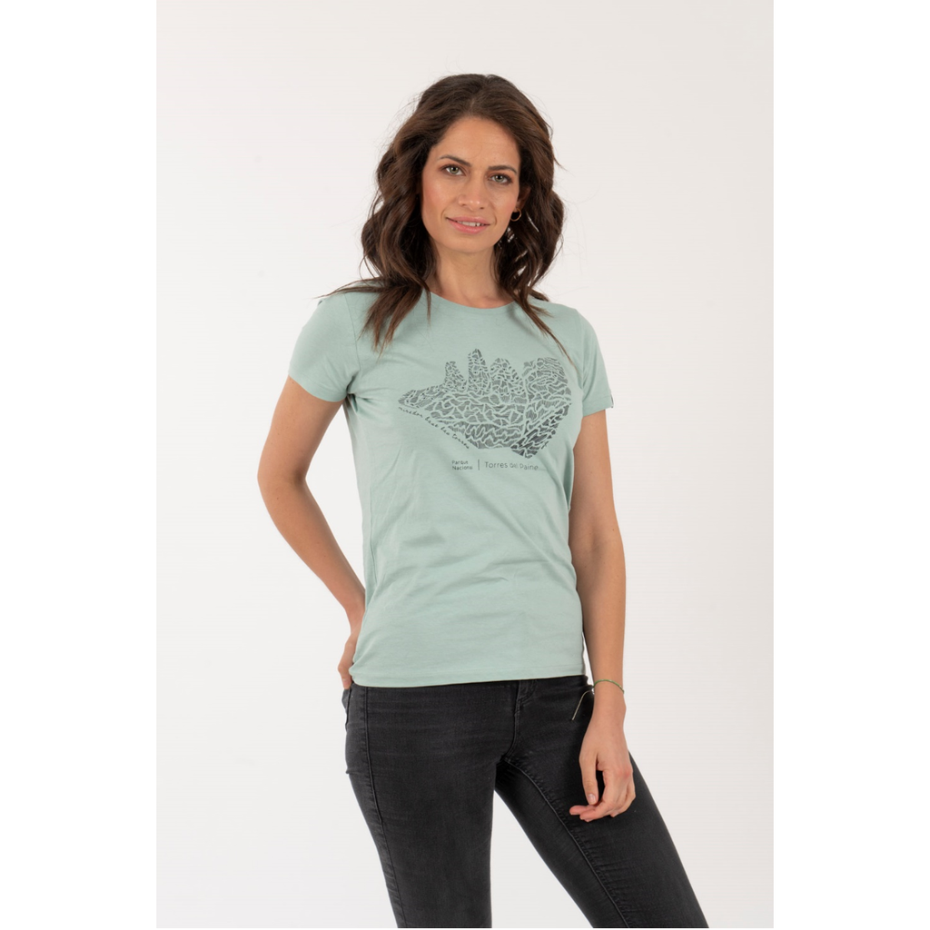 Miniatura Polera Torres del Paine Mujer - Color: Verde