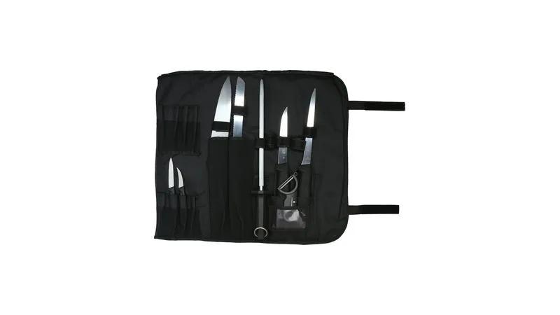 Set de cuchillos enrollable para chef, 8 piezas -